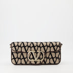 Borse a mano e a spalla Sac Locò en toile iconographique Valentino Garavani Marrone Femme