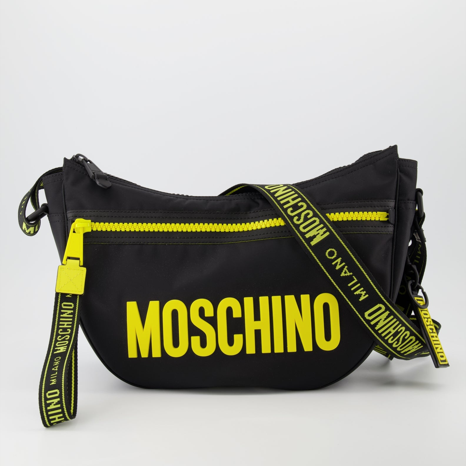 Borse a tracolla Sac messenger Moschino Nero Homme
