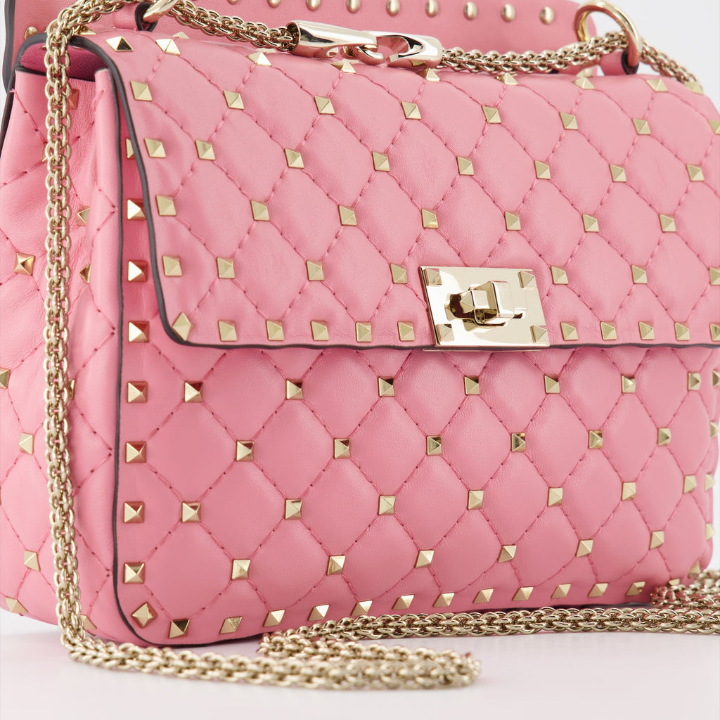 Sacs à main et épaule Sac Rockstud Spike Valentino Garavani Rose Femme