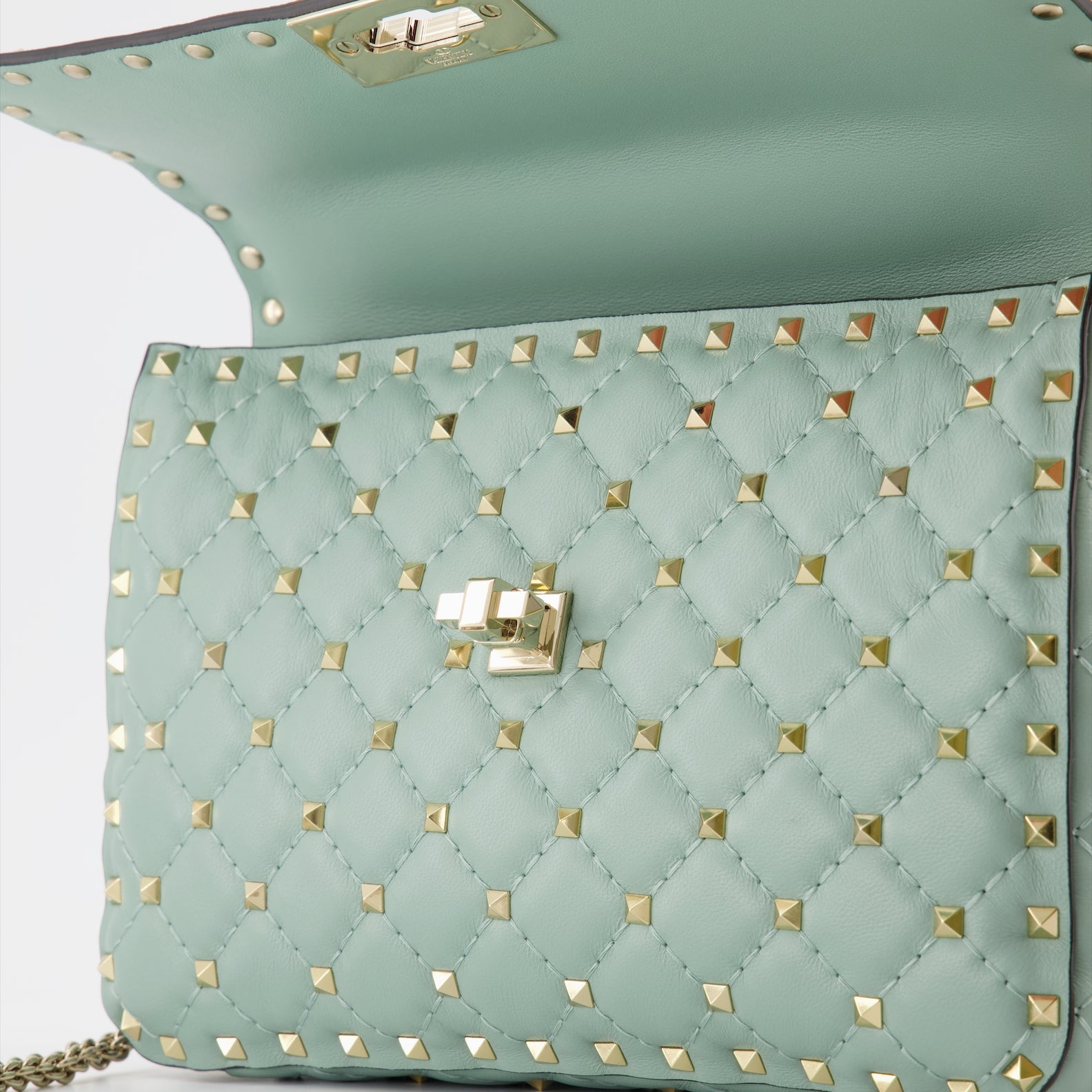 Handbags and shoulder bags Medium Rockstud Spike Bag Valentino Garavani Green Women