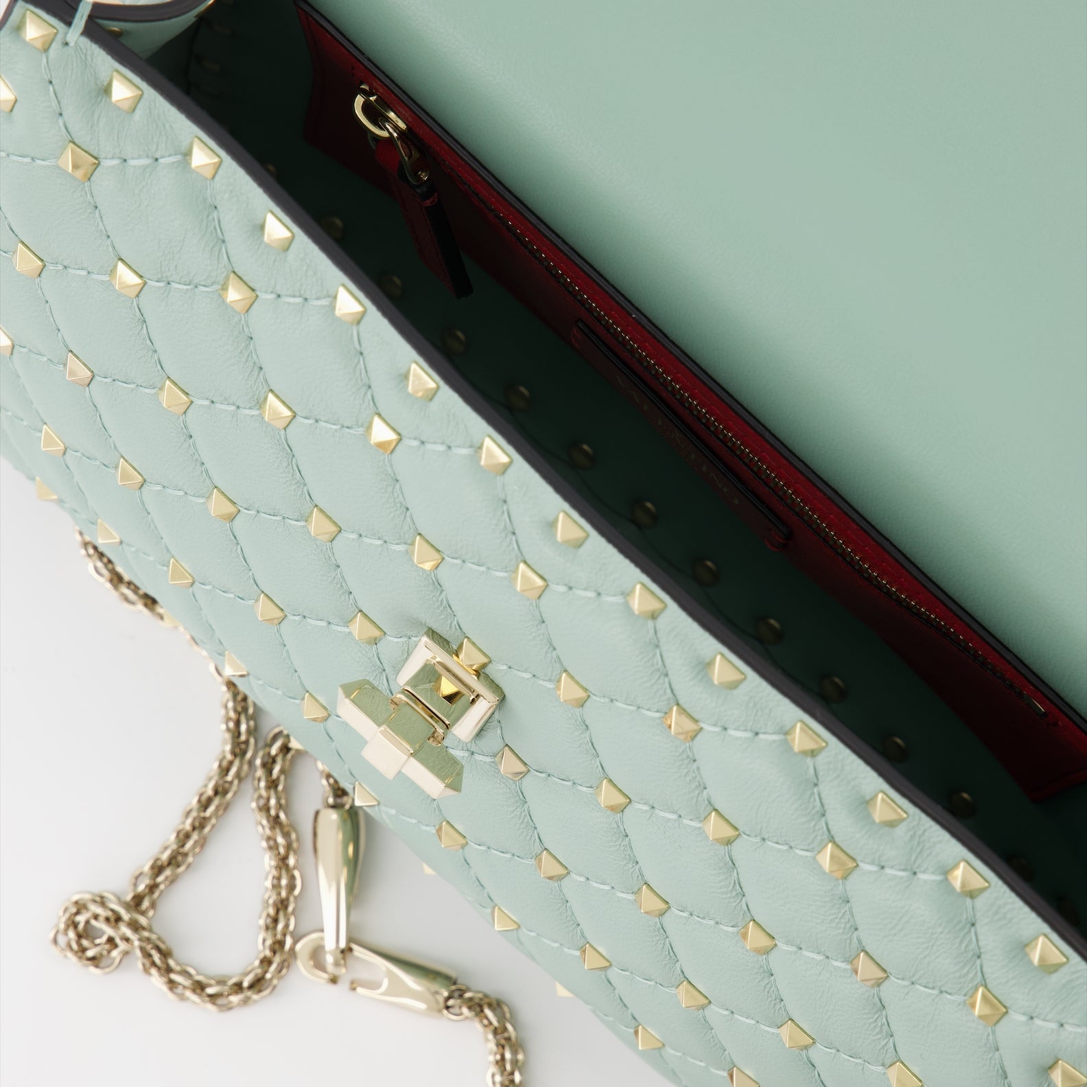 Handbags and shoulder bags Medium Rockstud Spike Bag Valentino Garavani Green Women