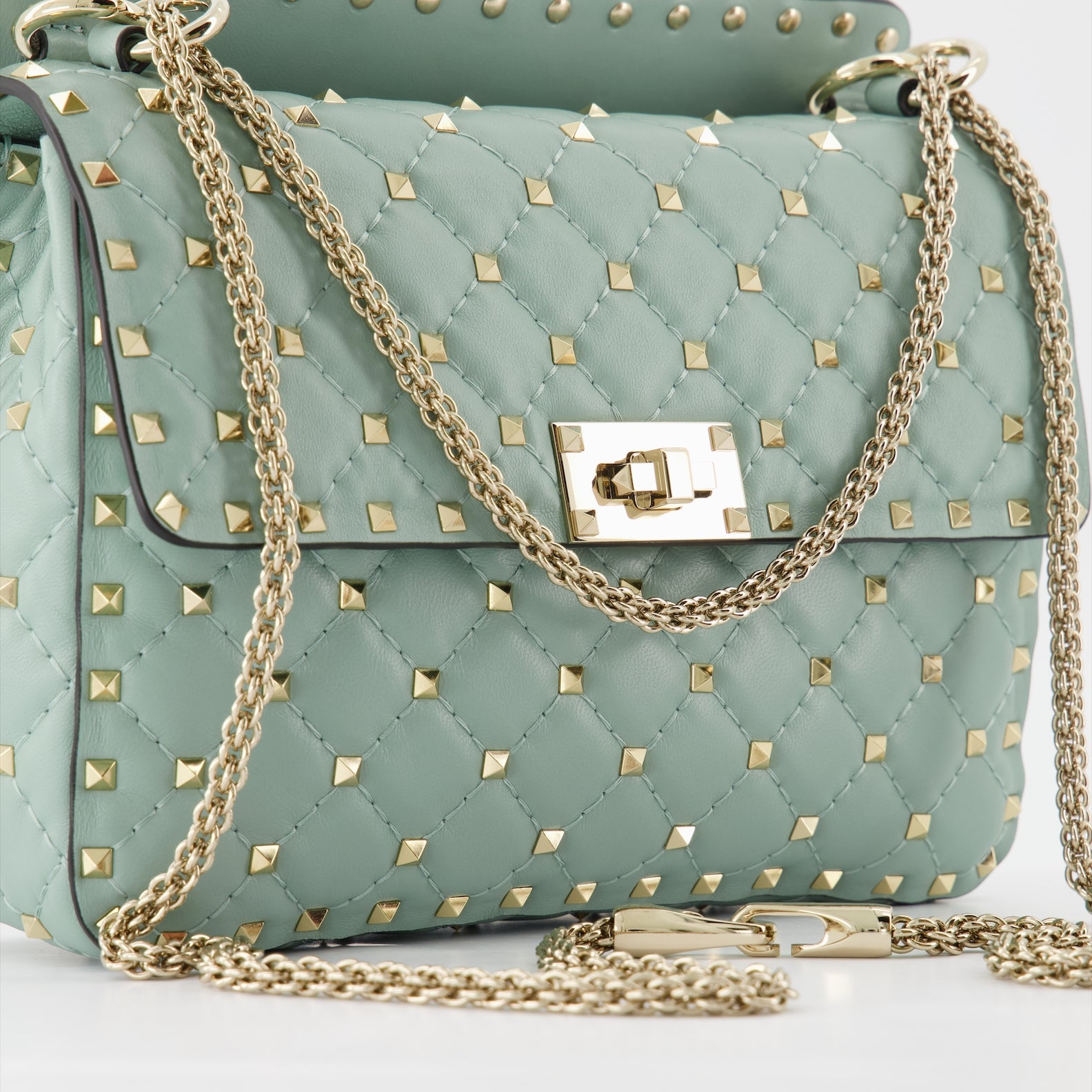 Handbags and shoulder bags Medium Rockstud Spike Bag Valentino Garavani Green Women