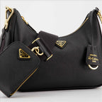 Borse a tracolla Sac Re-Édition Saffiano Prada Nero Femme