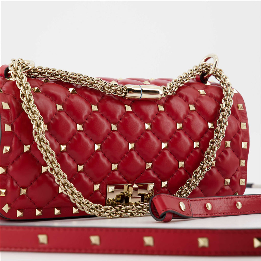 Handbags and shoulder bags Spike bag Valentino Garavani Red Women