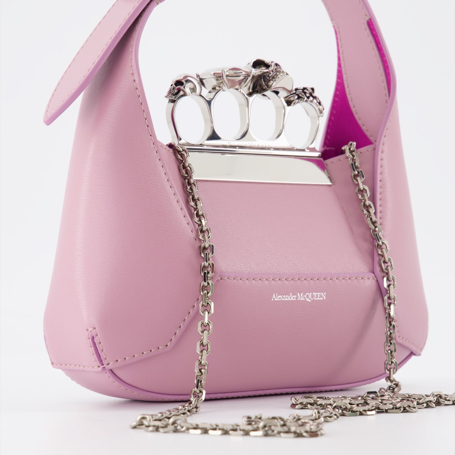 Borse a mano e a spalla Sac The Jewelled Hobo Alexander McQueen Rosa Femme