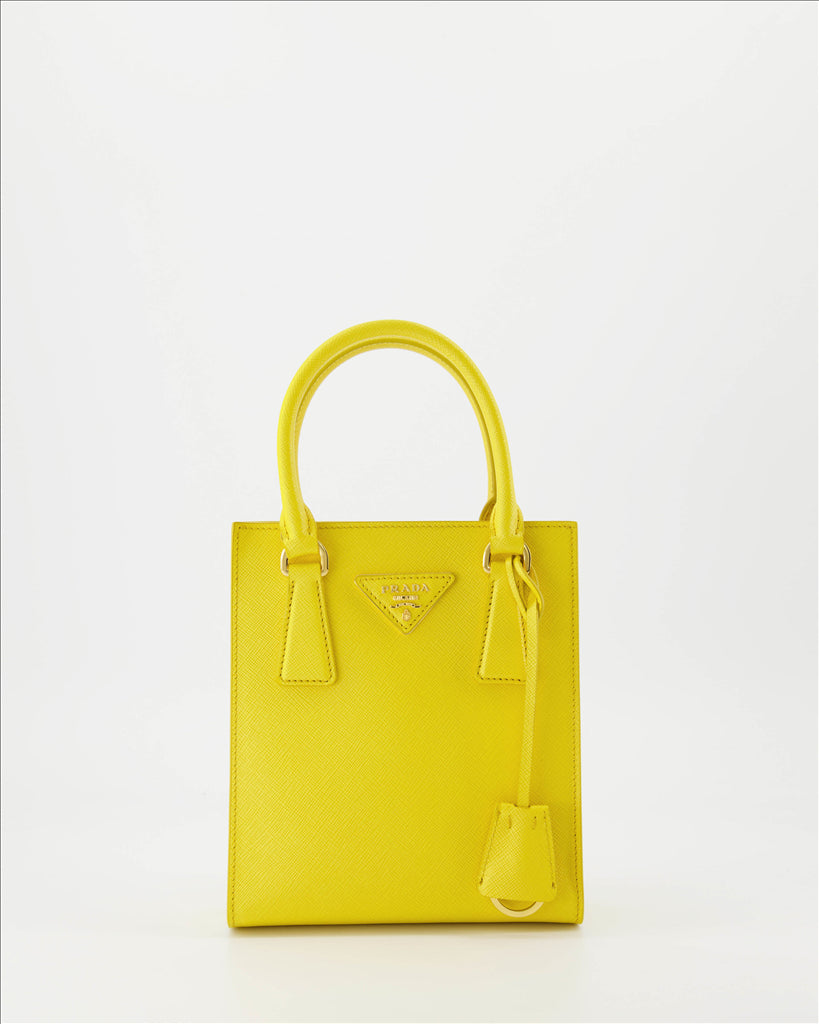 Borse a tracolla Sac Saffiano Prada Giallo Femme