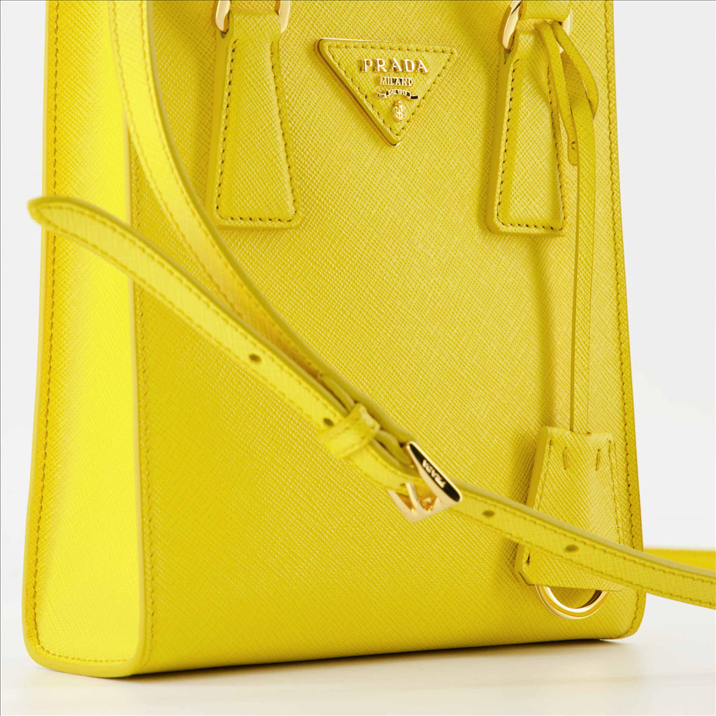Borse a tracolla Sac Saffiano Prada Giallo Femme
