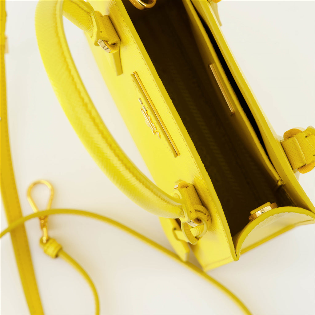 Borse a tracolla Sac Saffiano Prada Giallo Femme