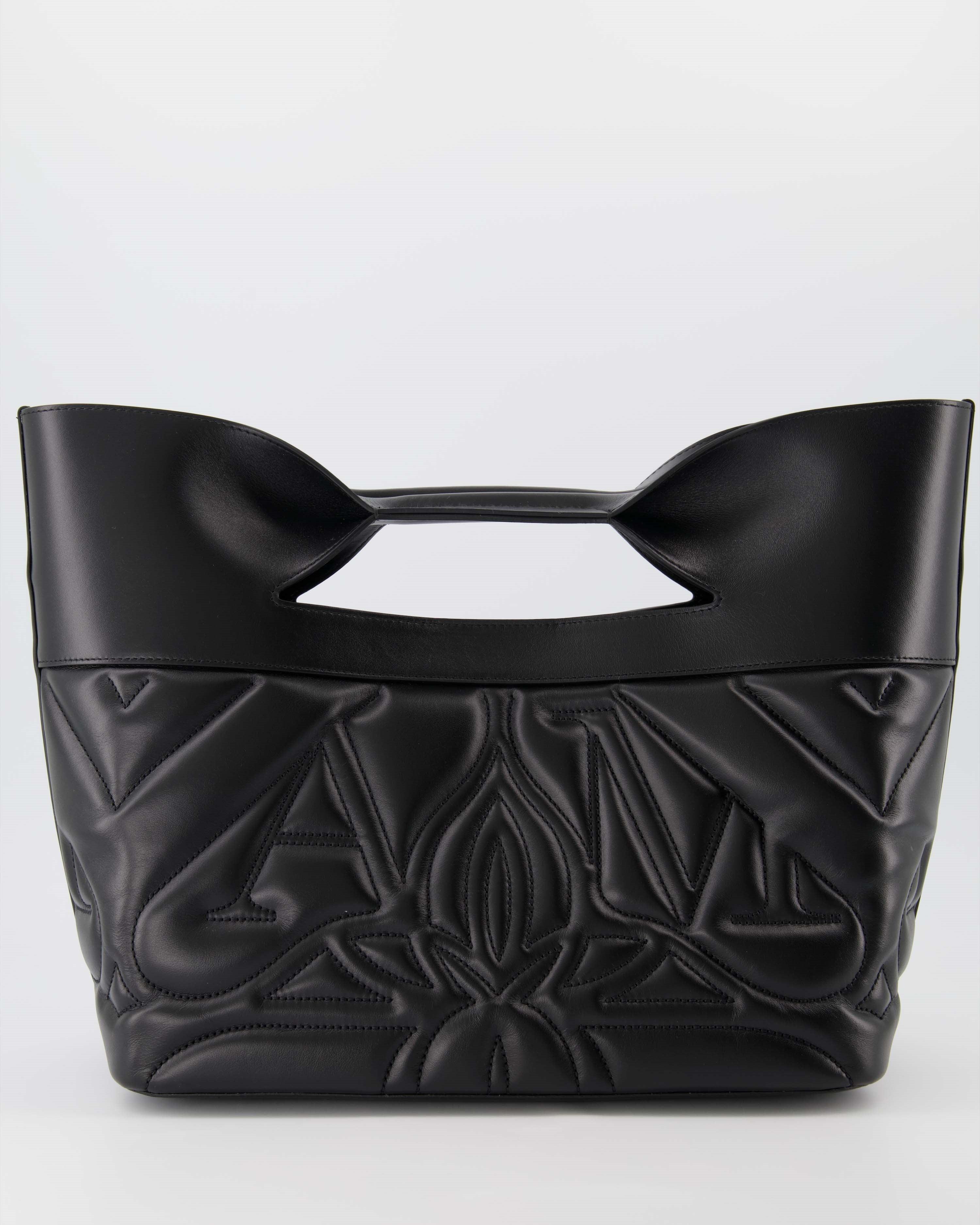 Borse tote Sac the Bow Alexander McQueen Nero Femme
