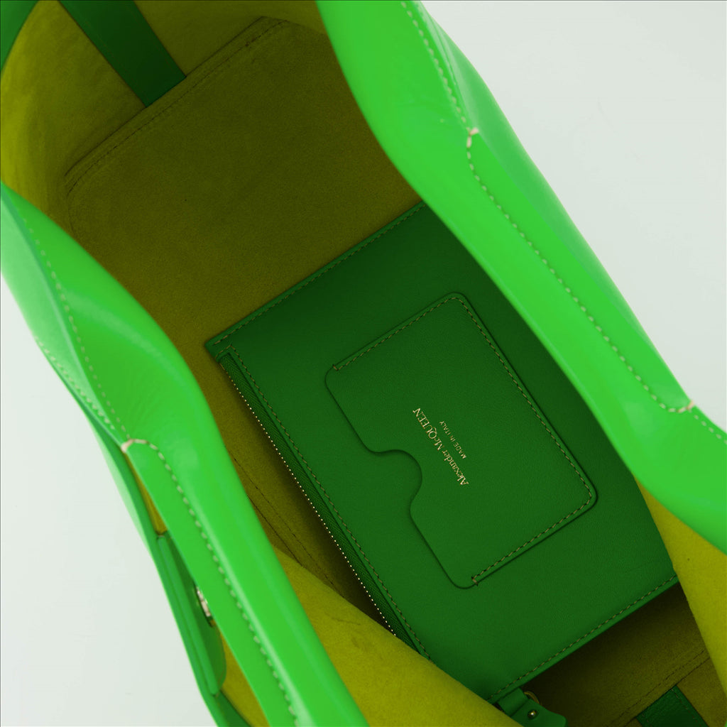 Borse tote Sac à main The Bow Alexander McQueen Verde Femme