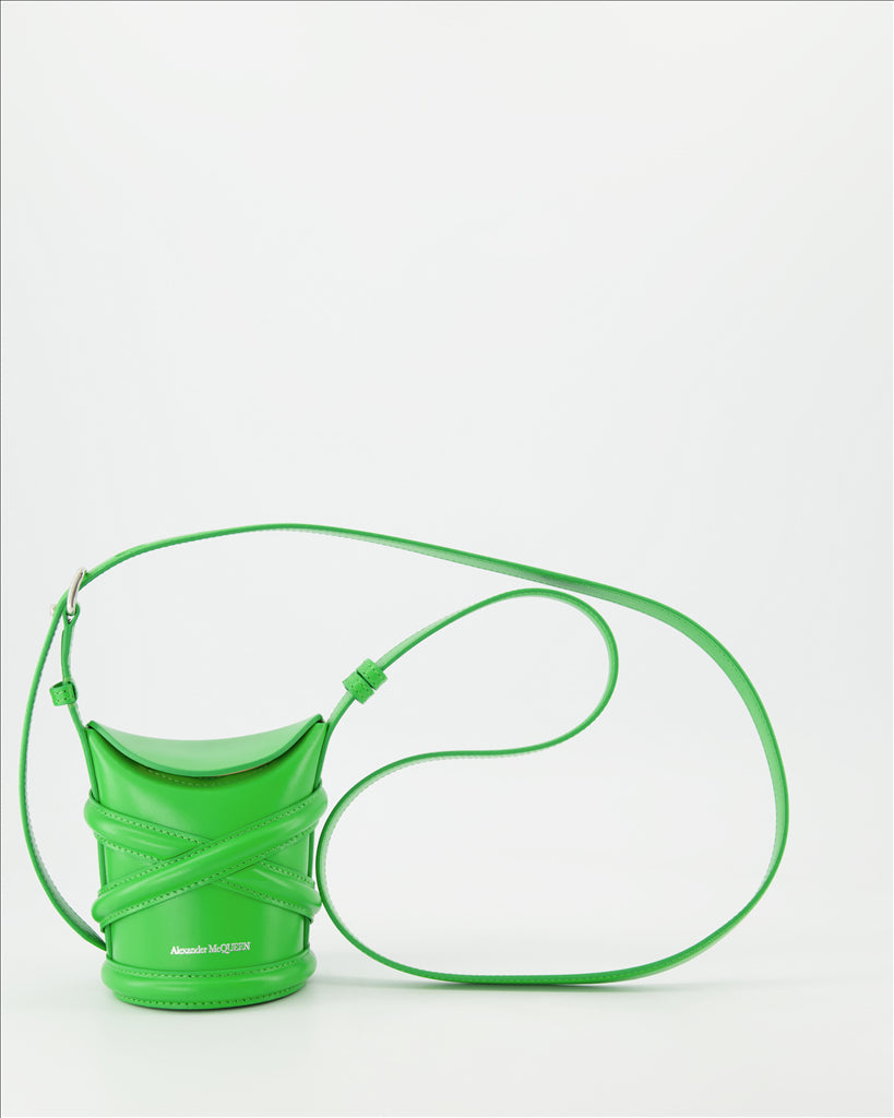Bolsas bucket Petit sac The Curve Alexander McQueen Verde Femme