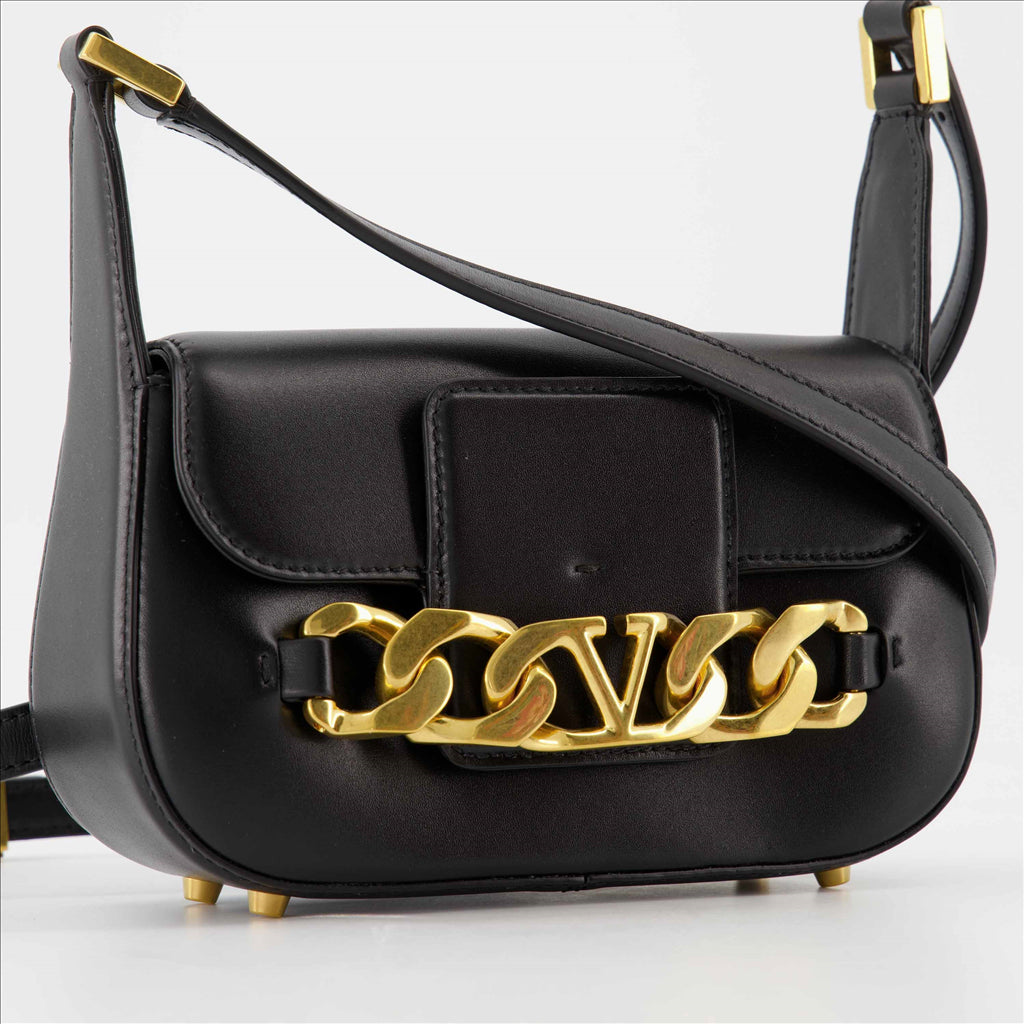 Sacs bandoulière Sac VLogo Chain Valentino Garavani Noir Femme
