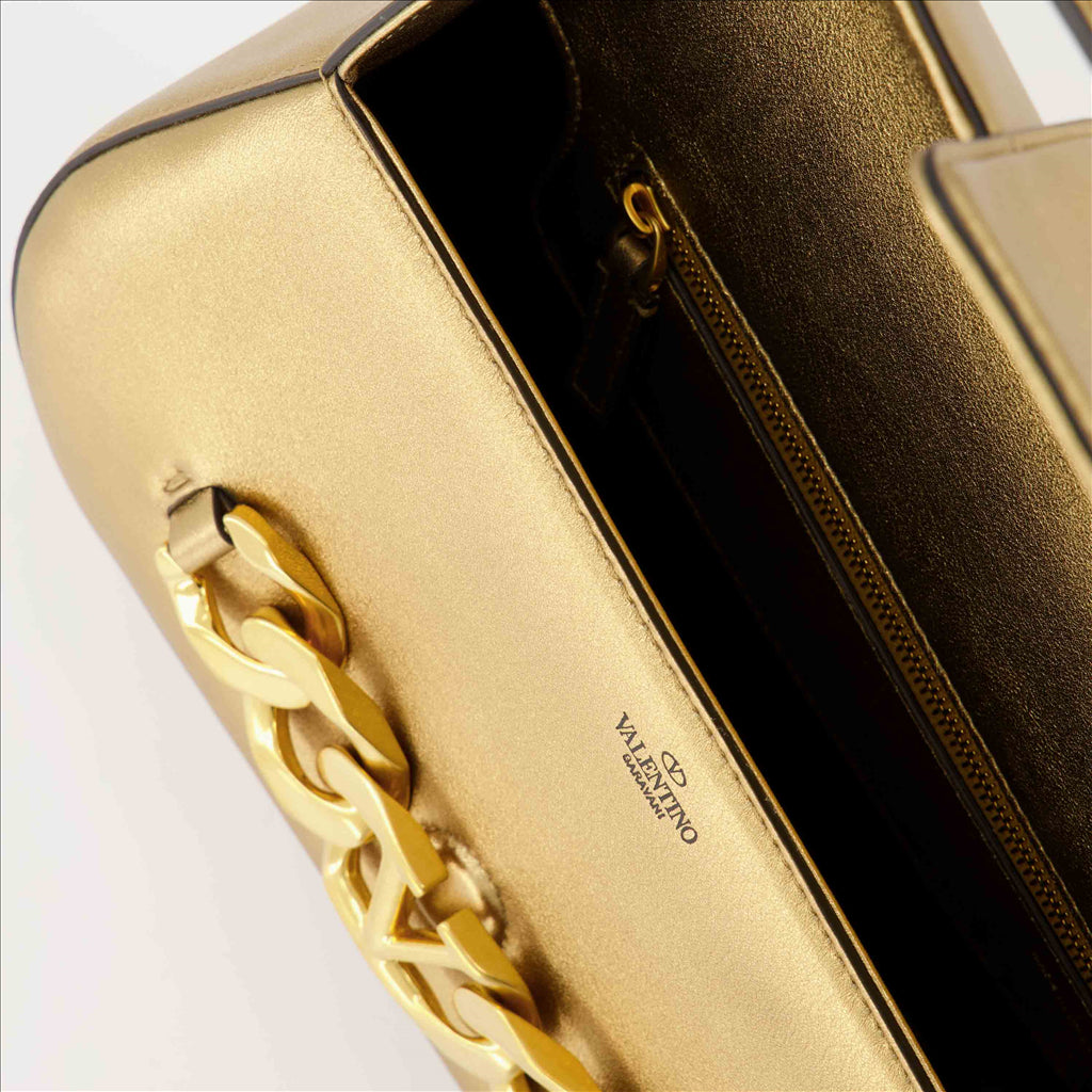 Borse a mano e a spalla Sac VLogo Chain Valentino Garavani Oro Femme