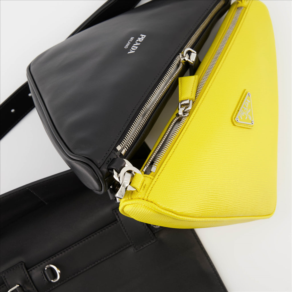 Borse a tracolla Sacoche double Prada Nero Homme