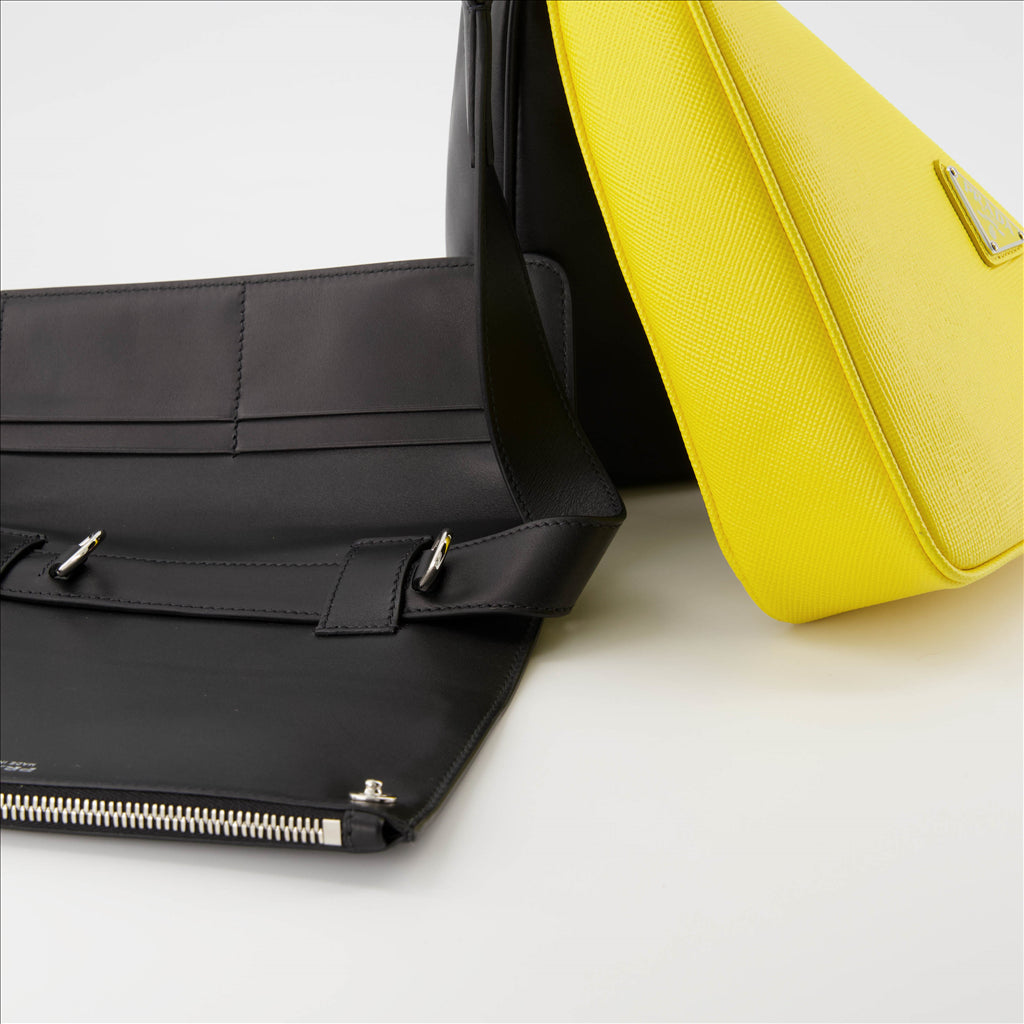 Bolsas transversais Sacoche double Prada Preto Homme