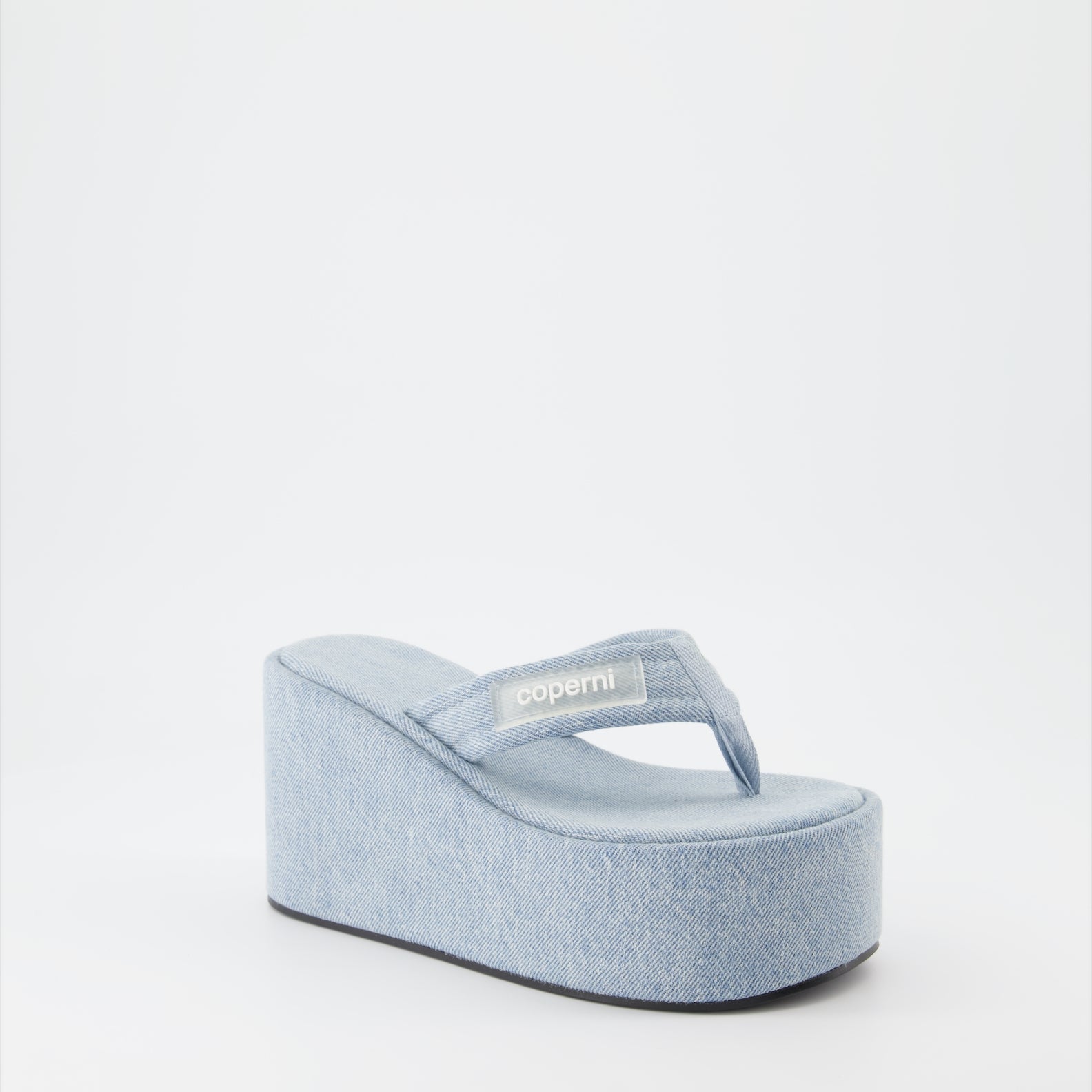 Platform shoes Branded wedge sandal Coperni Blue Women