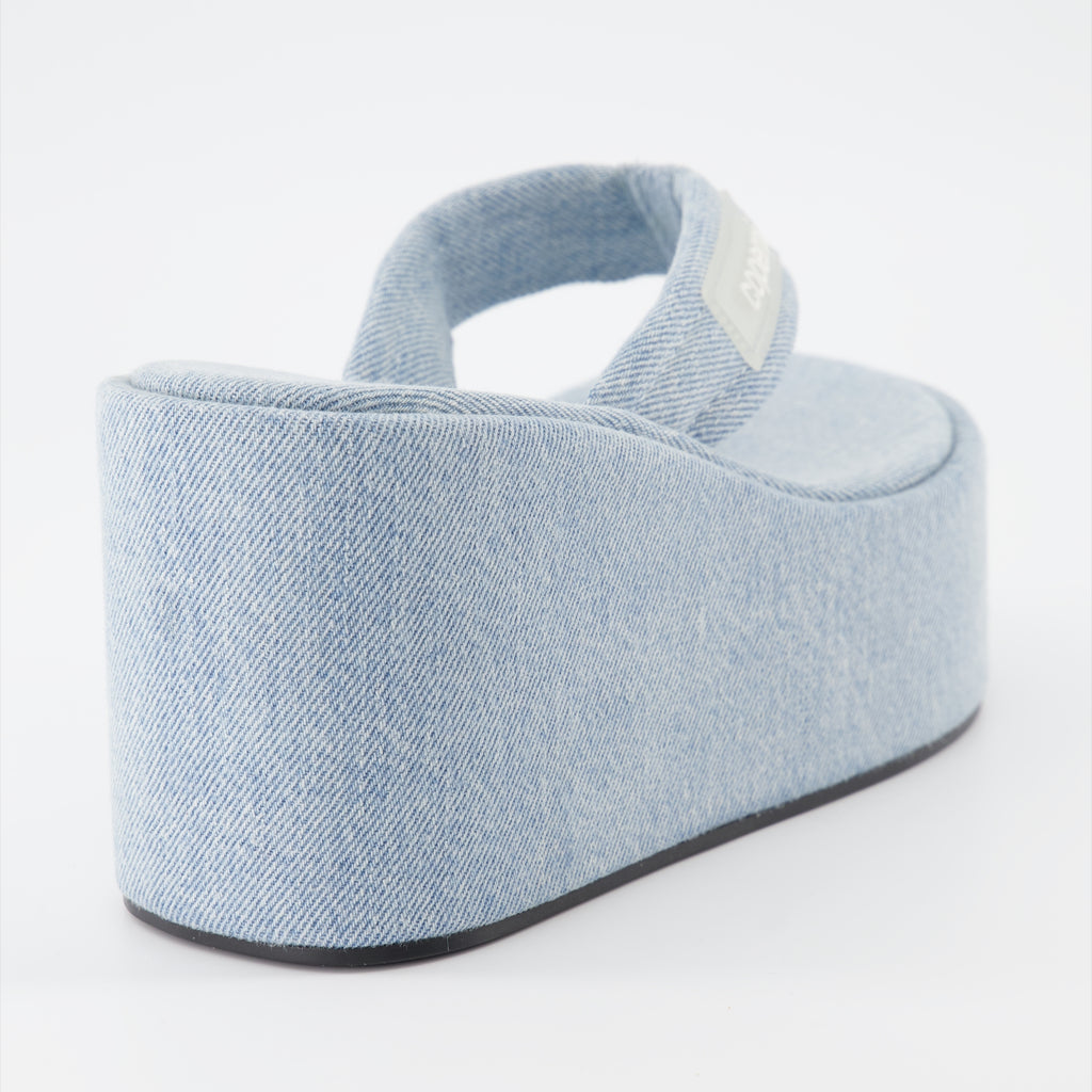 Platform shoes Branded wedge sandal Coperni Blue Women