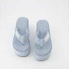 Platform shoes Branded wedge sandal Coperni Blue Women