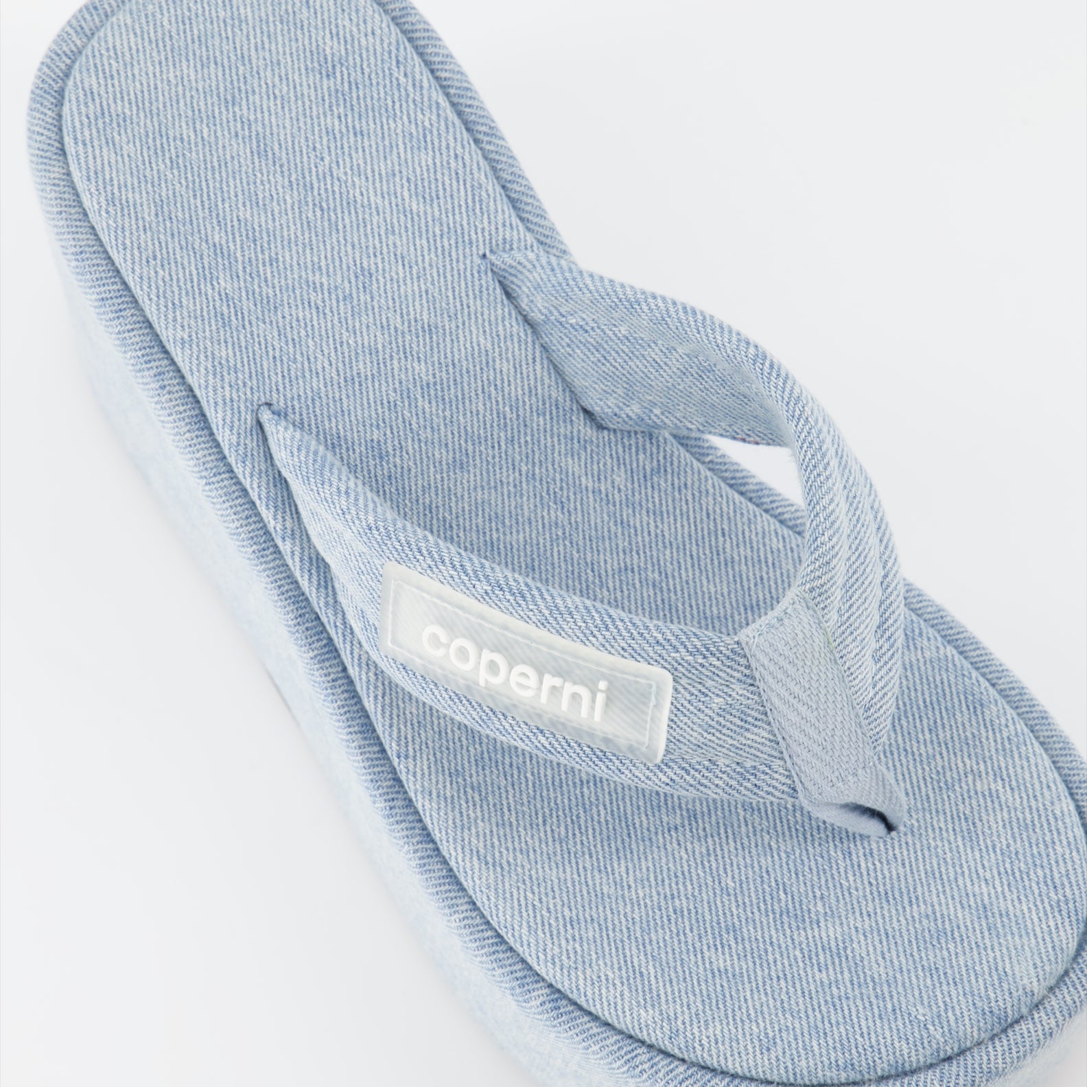 Platform shoes Branded wedge sandal Coperni Blue Women