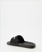 Scarpe eleganti Sandales à logo Moncler Nero Homme