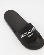 Scarpe eleganti Sandales à logo Moncler Nero Homme