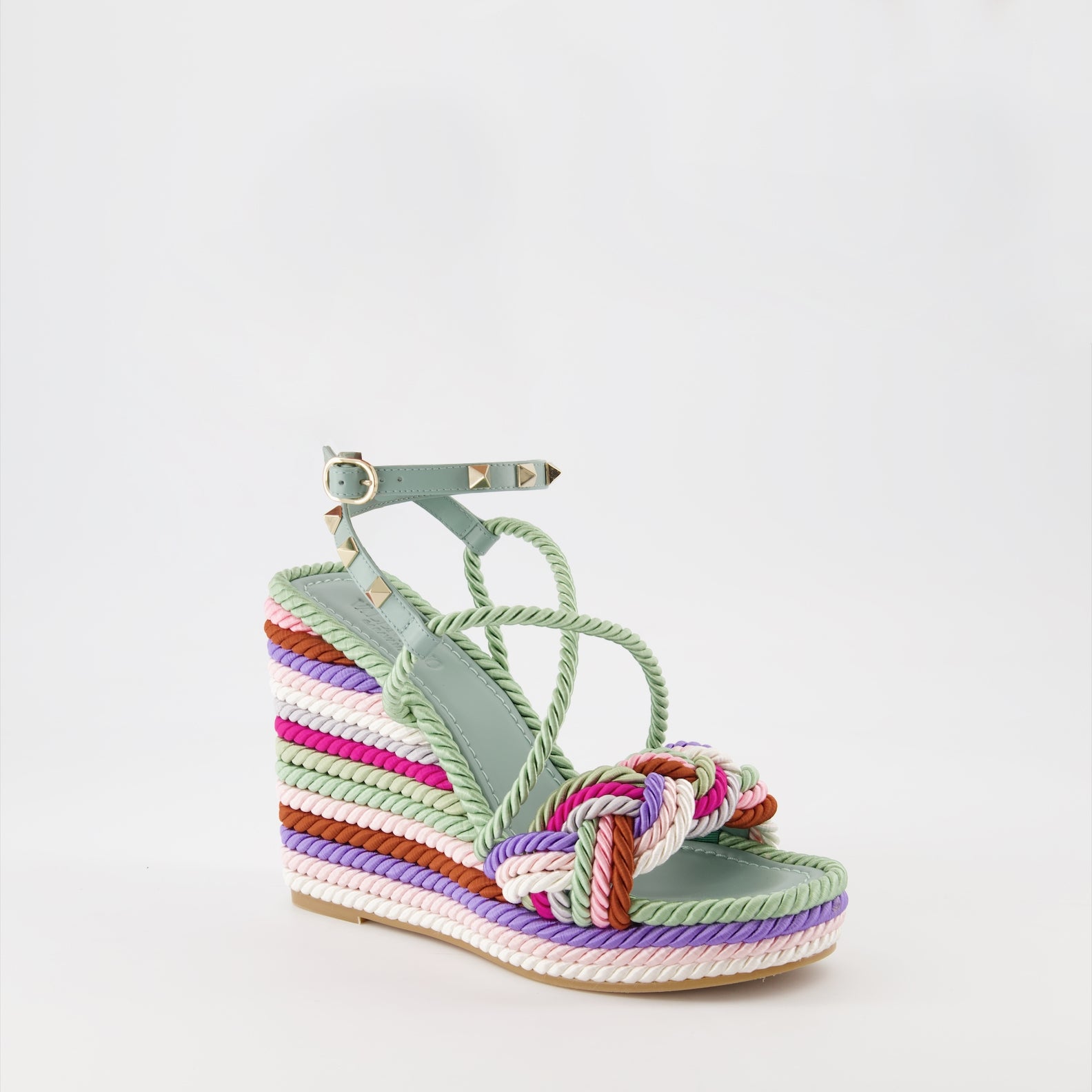 Sapatos plataforma Sandales Colour Block Valentino Garavani Multicolorido Femme