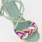 Sapatos plataforma Sandales Colour Block Valentino Garavani Multicolorido Femme