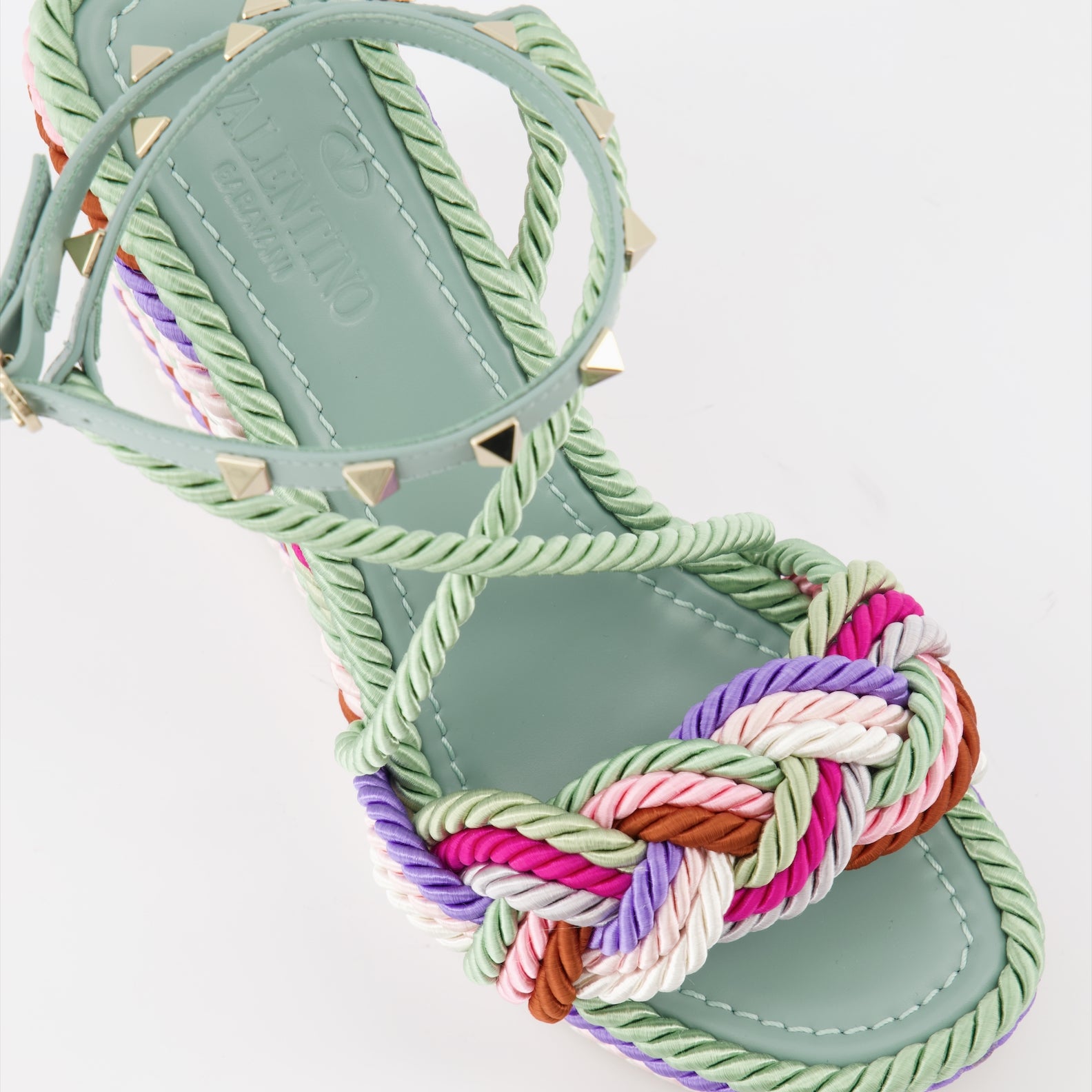 Sapatos plataforma Sandales Colour Block Valentino Garavani Multicolorido Femme