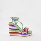 Sapatos plataforma Sandales Colour Block Valentino Garavani Multicolorido Femme