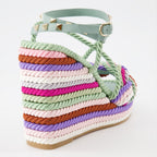 Sapatos plataforma Sandales Colour Block Valentino Garavani Multicolorido Femme