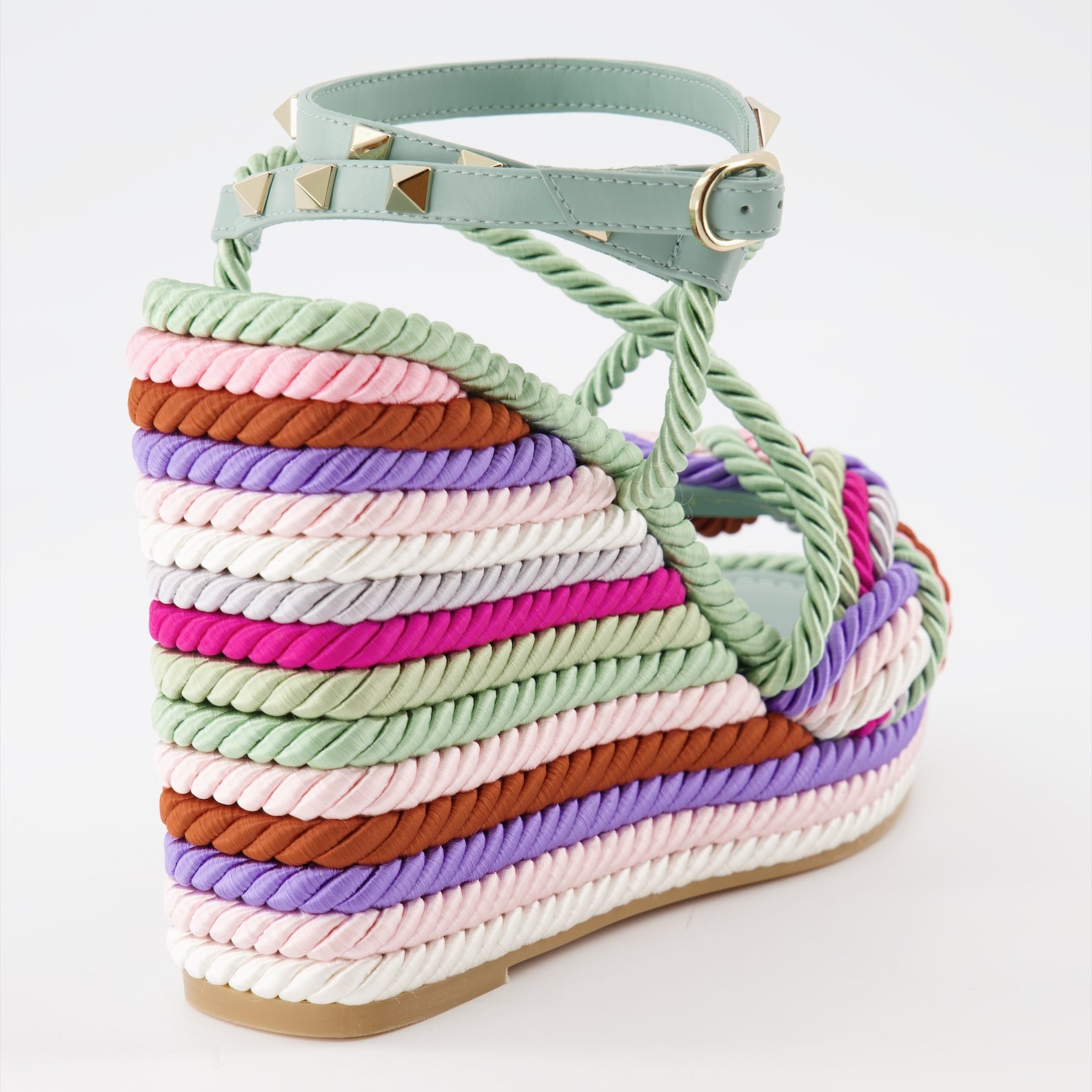 Sapatos plataforma Sandales Colour Block Valentino Garavani Multicolorido Femme