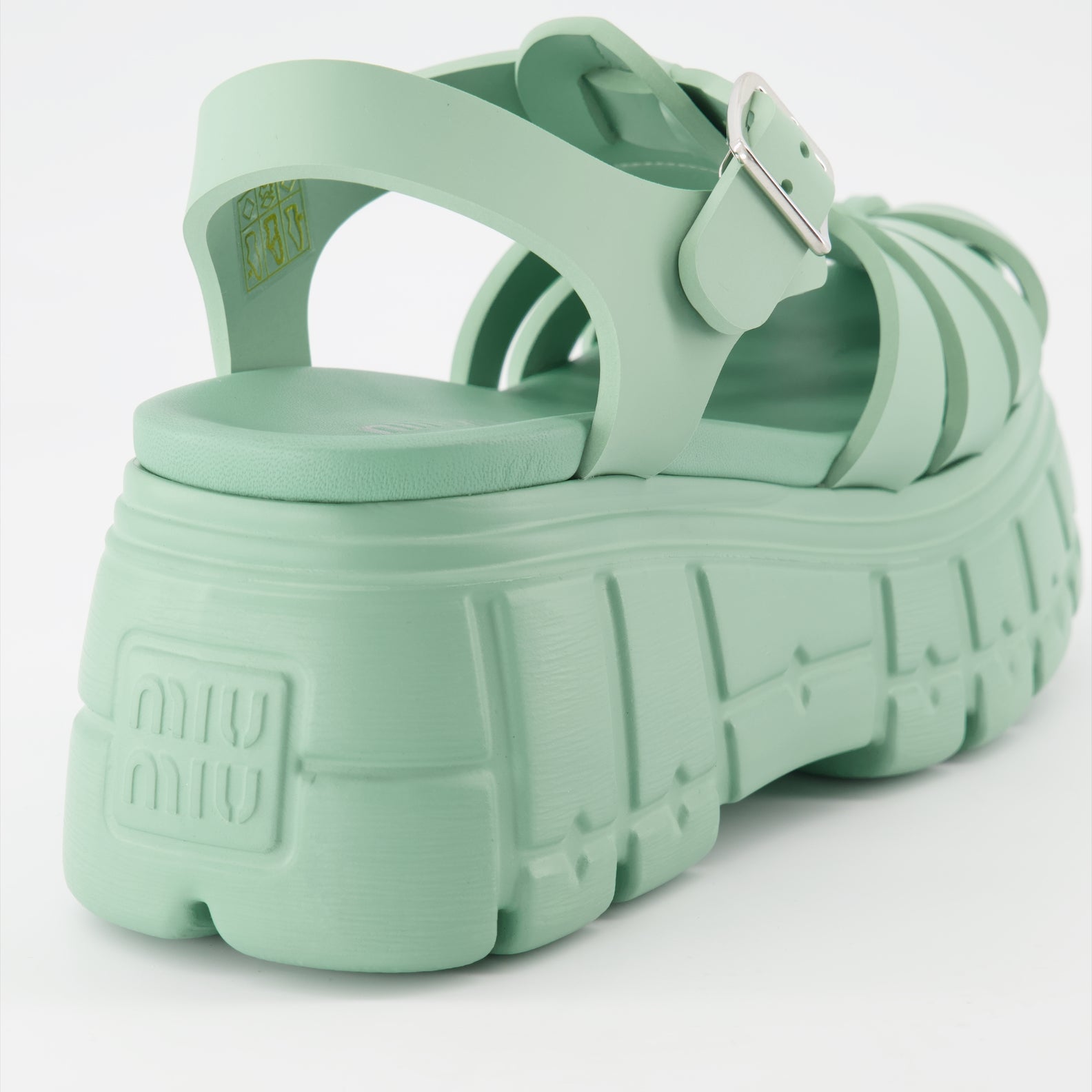 Compensées et plateformes Sandales à plateforme en EVA Miu Miu Vert Femme