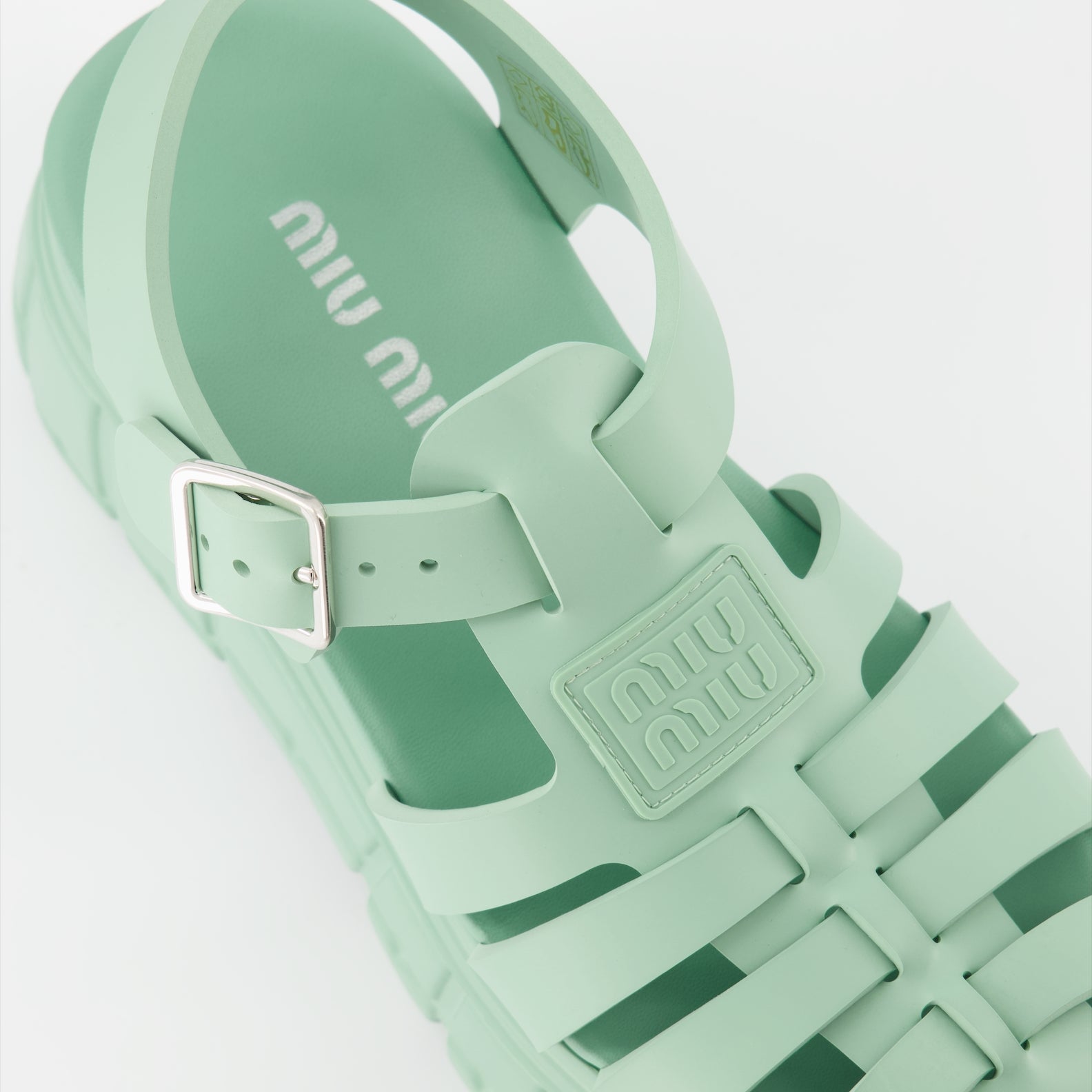 Compensées et plateformes Sandales à plateforme en EVA Miu Miu Vert Femme