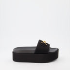 Zapatos abiertos Sandales Medusa 95 Versace Negro Femme