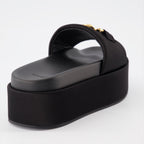 Zapatos abiertos Sandales Medusa 95 Versace Negro Femme