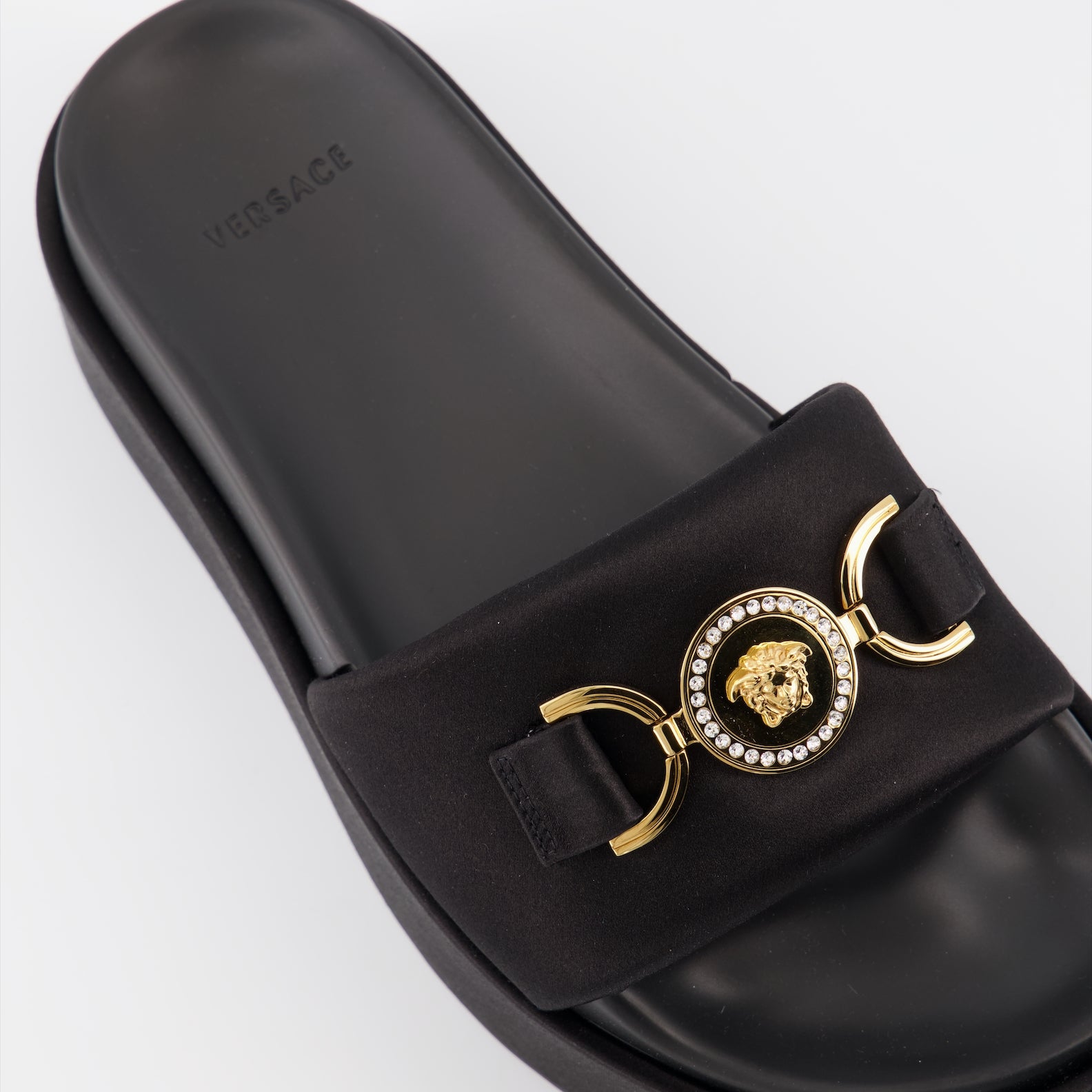 Zapatos abiertos Sandales Medusa 95 Versace Negro Femme