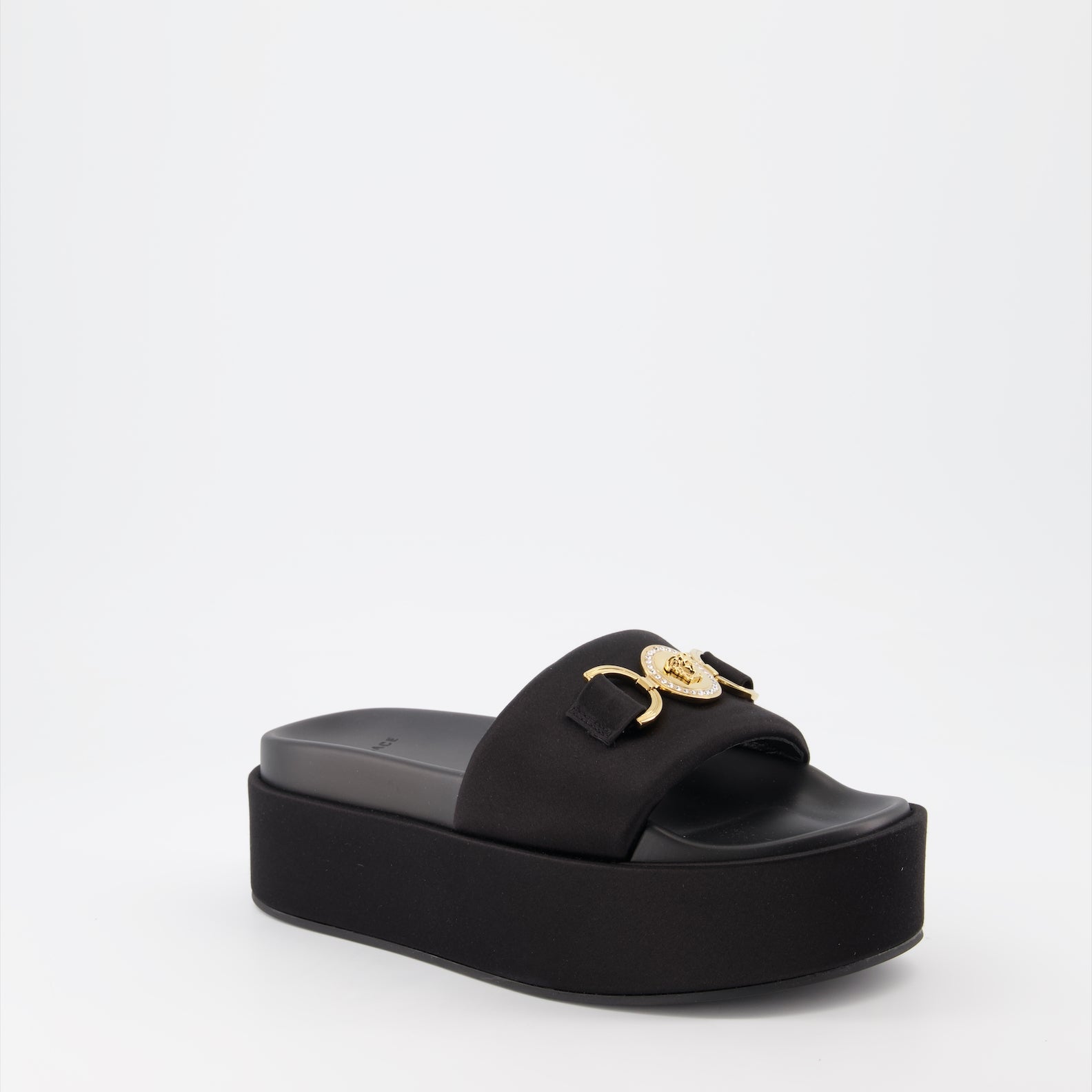 Zapatos abiertos Sandales Medusa 95 Versace Negro Femme