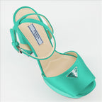 Sapatos abertos Sandales à plateforme Prada Verde Femme