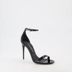Scarpe aperte Sandali con tacco Dolce & Gabbana Nero Femme