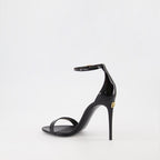 Scarpe aperte Sandali con tacco Dolce & Gabbana Nero Femme