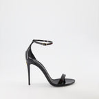 Scarpe aperte Sandali con tacco Dolce & Gabbana Nero Femme