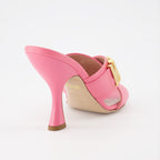 Sapatos abertos Sandales à talons Jewel Logo Moschino Rosa Femme