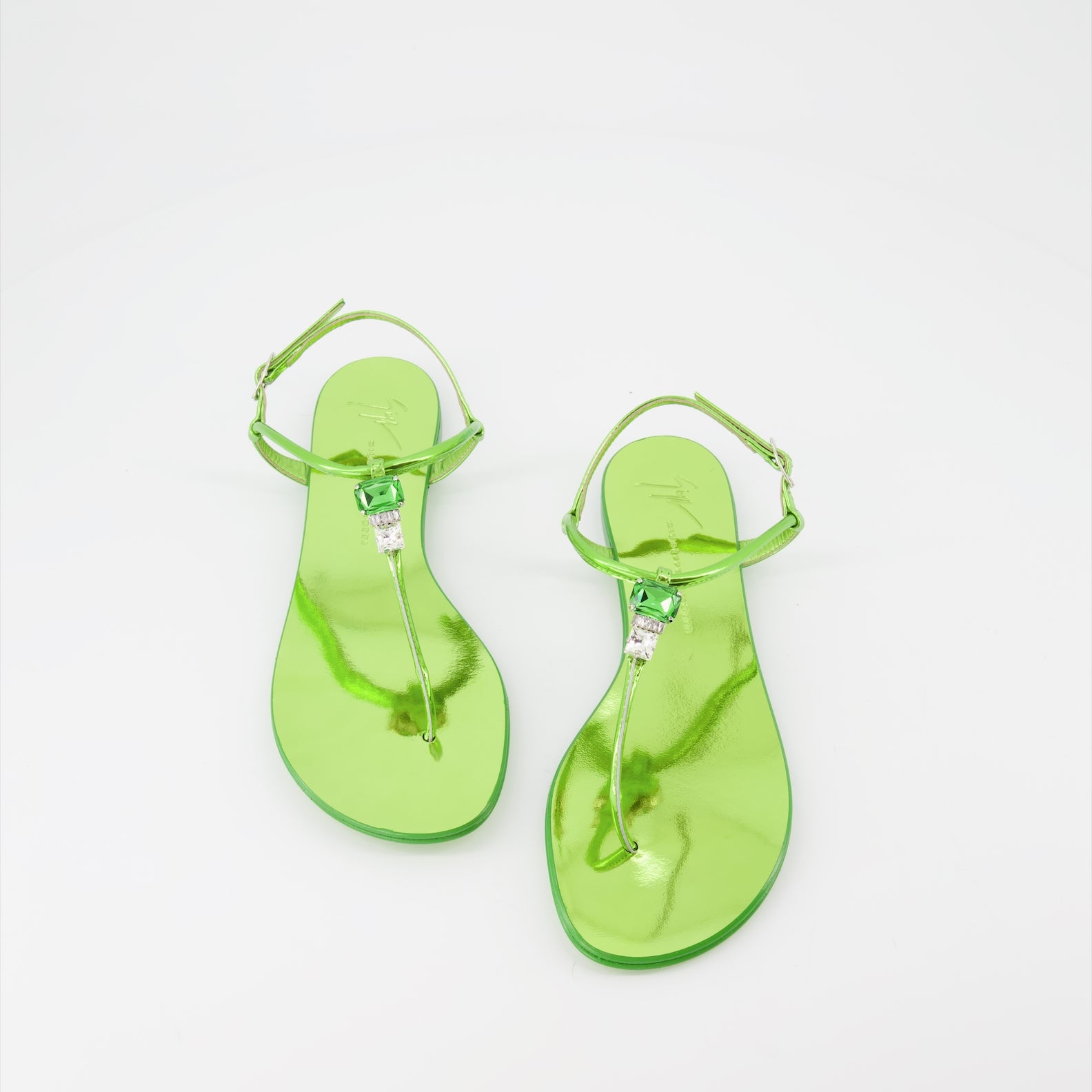 Open shoes Alphonsine sandals Giuseppe Zanotti Green Women