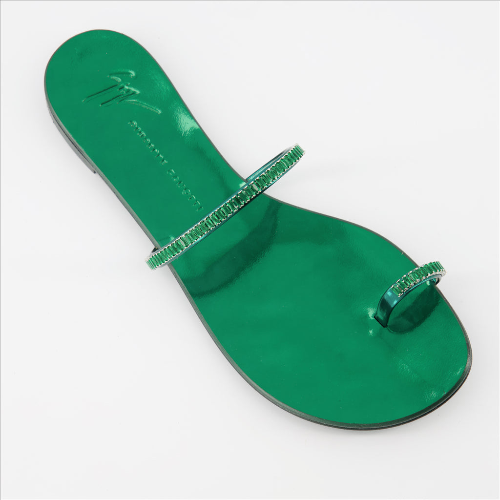 Sapatos abertos Sandales Colorful Giuseppe Zanotti Verde Femme