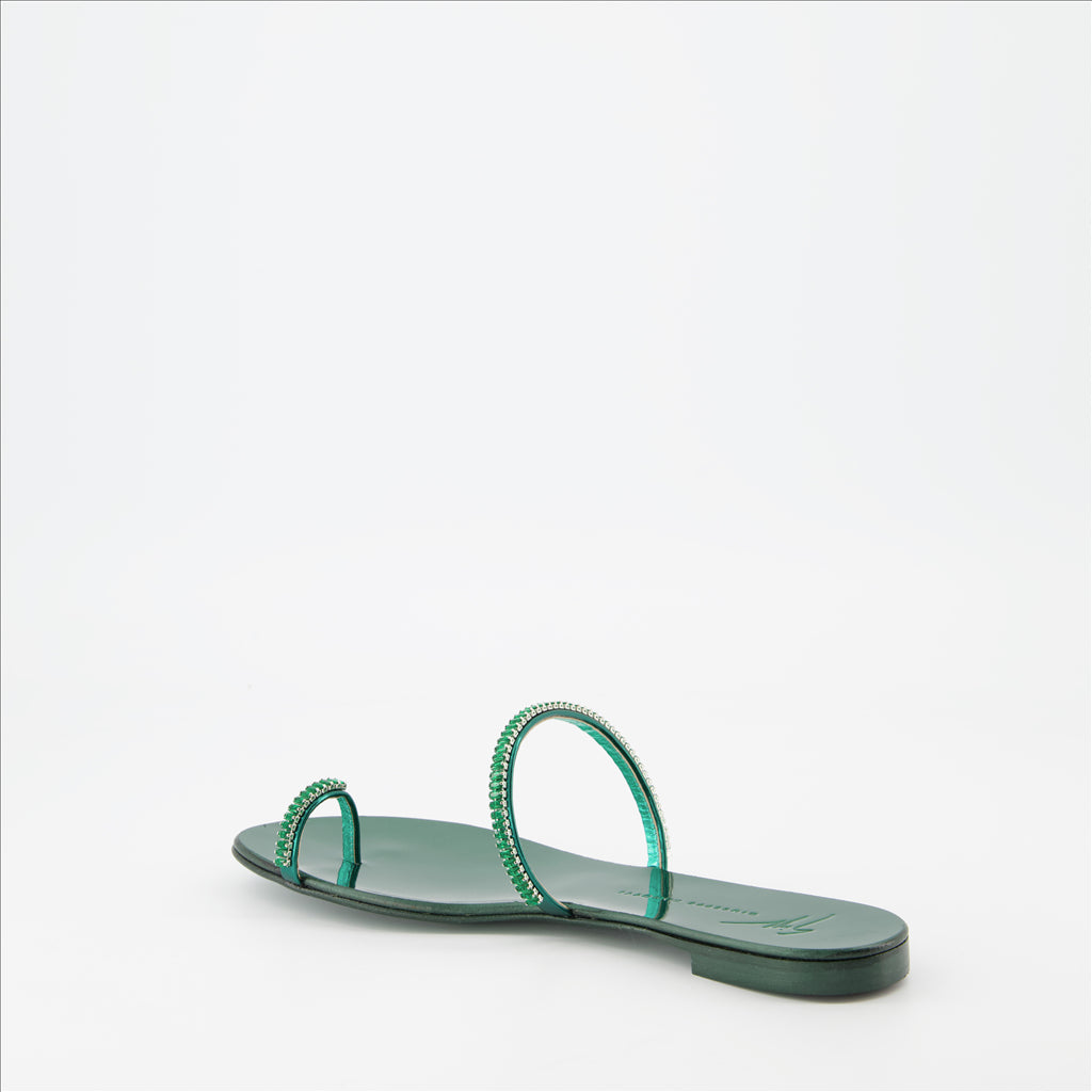 Sapatos abertos Sandales Colorful Giuseppe Zanotti Verde Femme