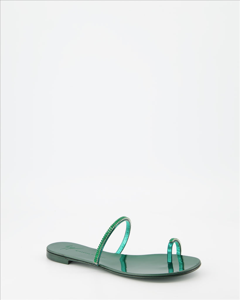 Sapatos abertos Sandales Colorful Giuseppe Zanotti Verde Femme