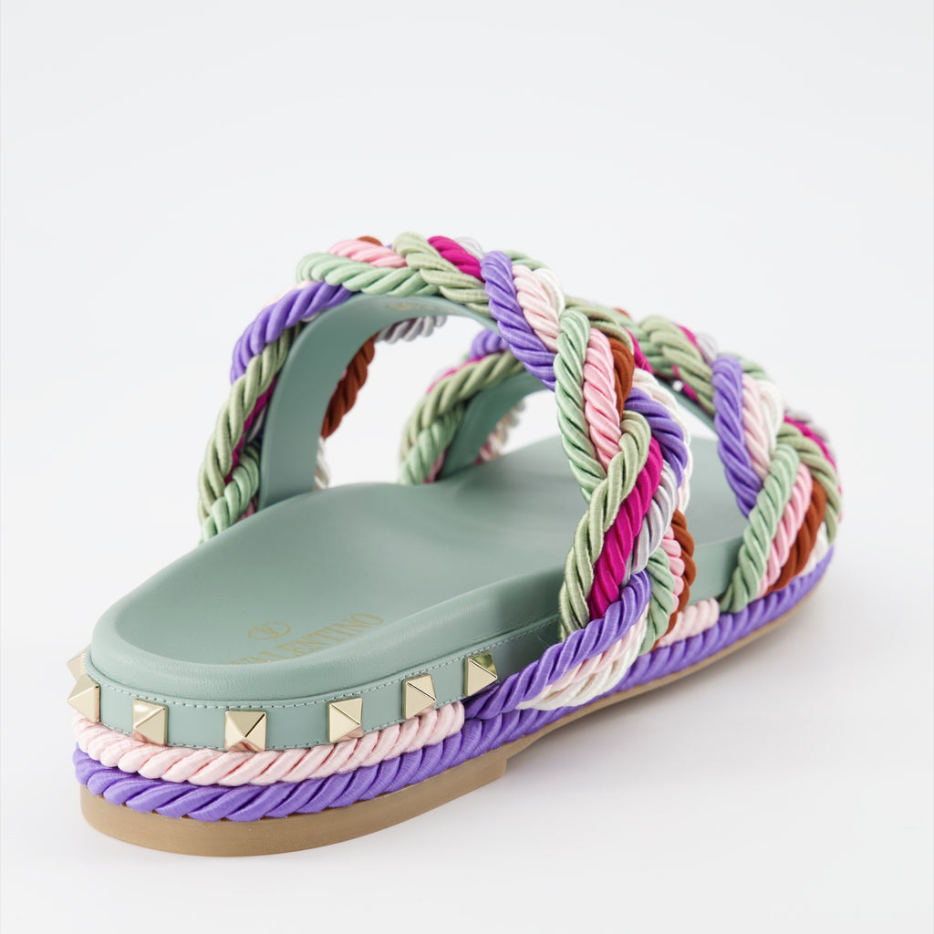 Sapatos abertos Sandales Colour Block Valentino Garavani Multicolorido Femme