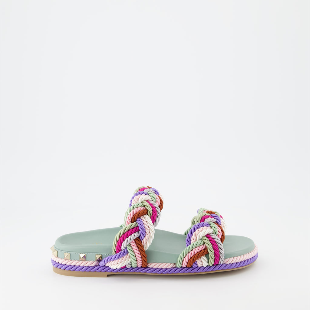 Sapatos abertos Sandales Colour Block Valentino Garavani Multicolorido Femme