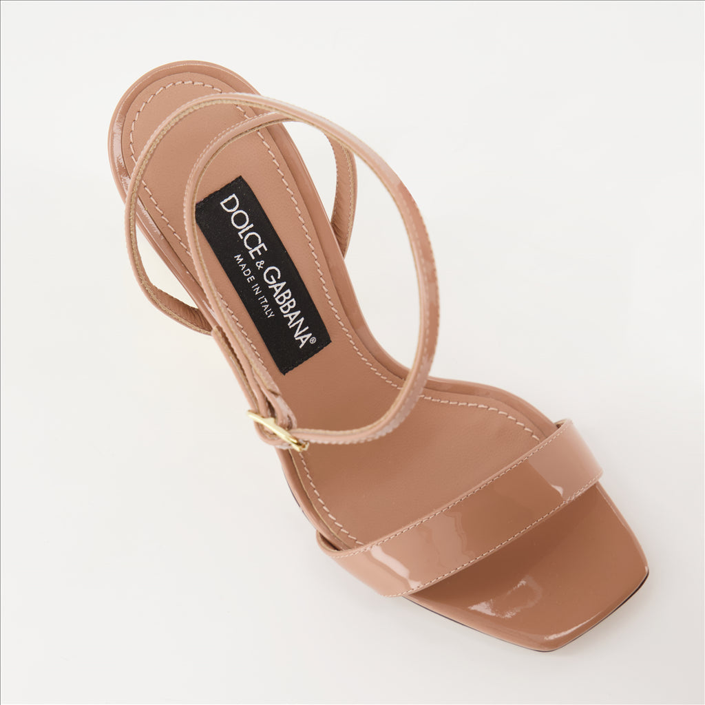 Sapatos de salto Sandales DG Pop Dolce & Gabbana Bege Femme