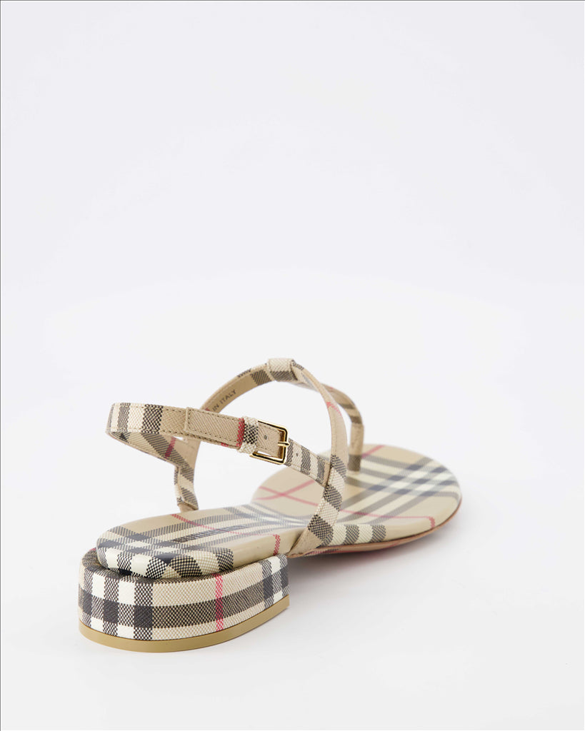 Chaussures ouvertes Sandales Emily Burberry Beige Femme